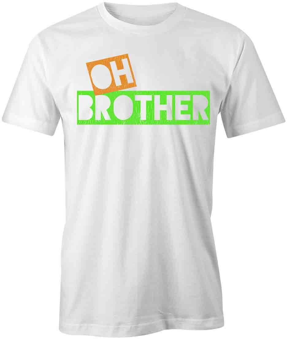 OH BROTHER TShirt Tee Short-Sleeved Cotton CLOTHING LETTERS VINTAGE S1WSA884 S