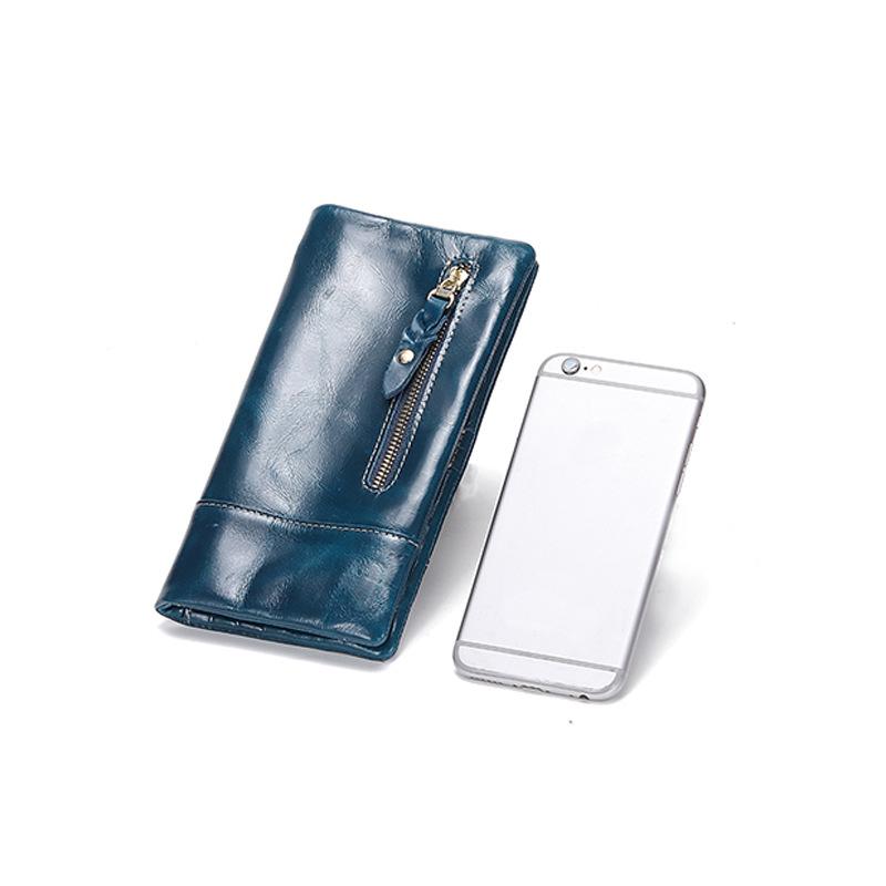 Simple Wallet Women's 2024 New Long Clip Niche Design High-end Exquisite Women's Folding Long Girls Card Bag