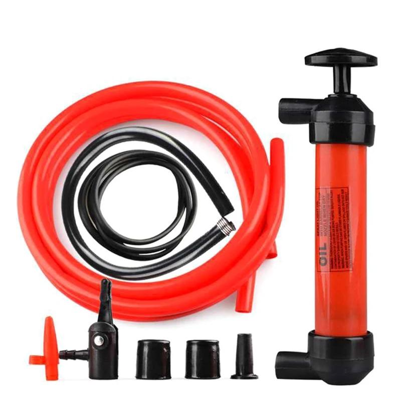 1Set Pumping Oil and Gas with Siphon Pipe to Transport Manual Pump Oil Liquid Water Chemical Delivery Pump Hand Pump Car Modelin