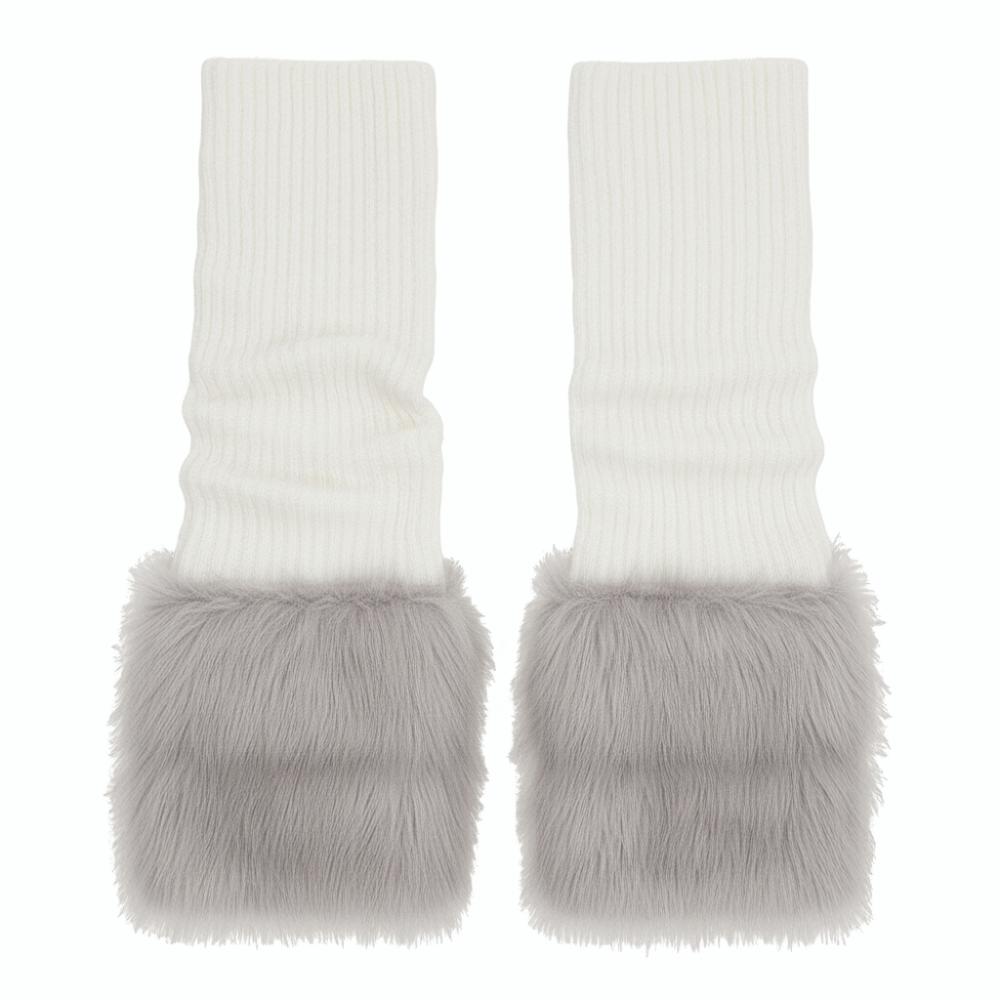 Foot Cover Winter Leg Warmers Y2K Plush Leg Coverings Soft Long Stockings  Accessories