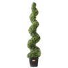 2 Pack 5' Artificial Boxwood Topiary Tree Faux Plant UV Decor In/Outdoor