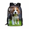 Trendy Popular Novelty Dog 3D Print 3pcs/Set Pupil School Bags Laptop Daypack Backpack Inclined Shoulder Bag Pencil Case