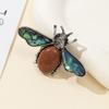 Fashion Brooch Pin With Shell And Stone For Elegant Clothing Accessory Gift