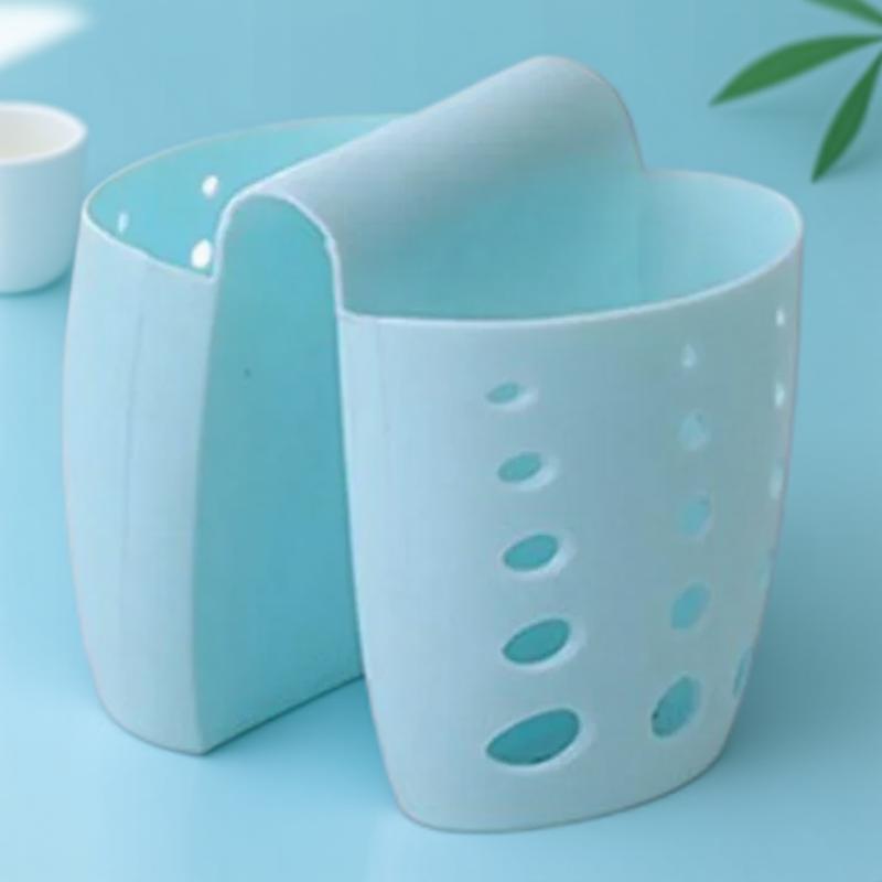 

Stonego Double Silicone Sponge Holder Sink Rack Storage Organizer Soap Kitchen Tools Sink Saddle Style синий