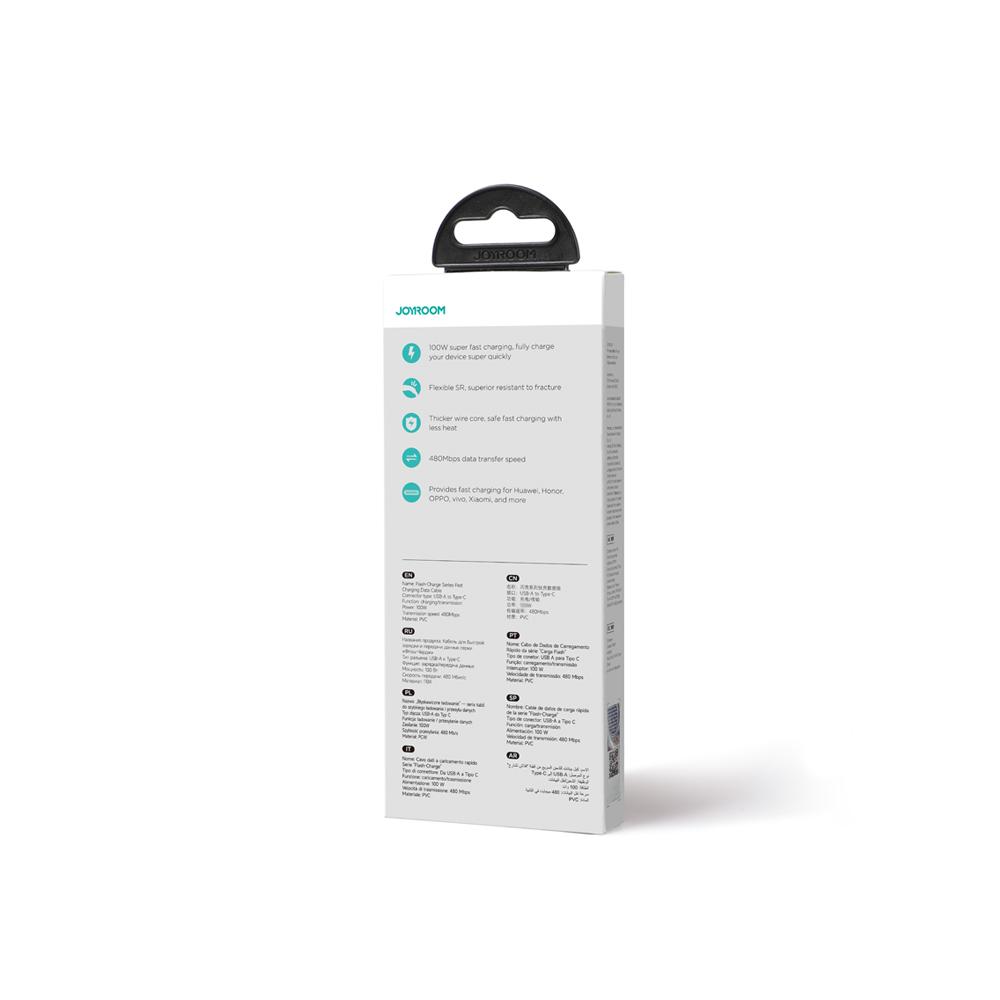 Cable for iPhone FlashCharge Series USBC Lightning 30W 1m Black