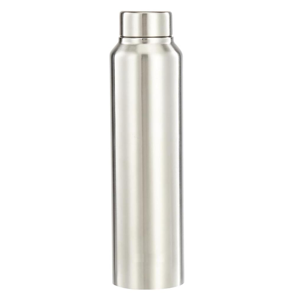 Stainless Steel Water Bottle | BIS-Approved | 900ml (Silver Steel Finish)