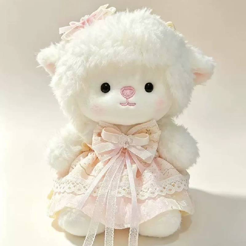Soft Cute Lamb Plush Toy With Polyester Fiber For Kids Gift And Comfort