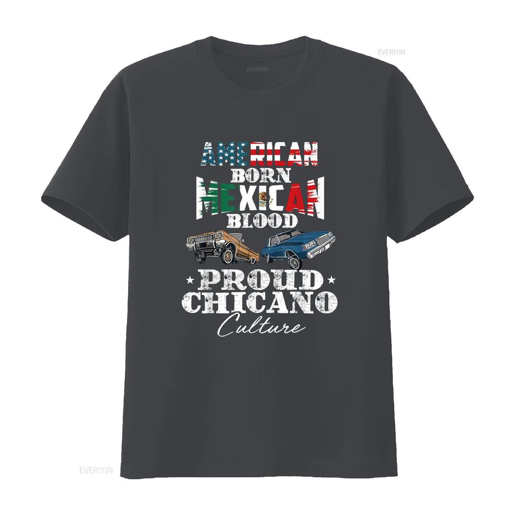 Lowrider Chicano Low Mexican American Latina Rider Cholo T Shirt vintage Washed Comfortable Top For Everyday Wear fashion