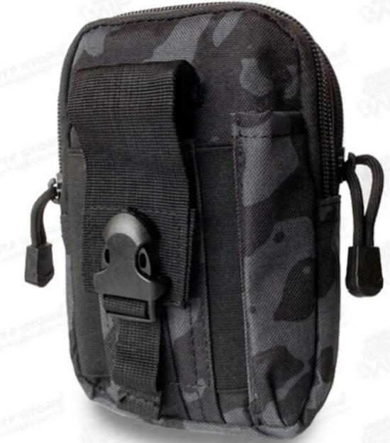 Men's Tactical Camouflage Molle Waist Pack for Outdoor Sports, Fits 6-7 Inch Phones