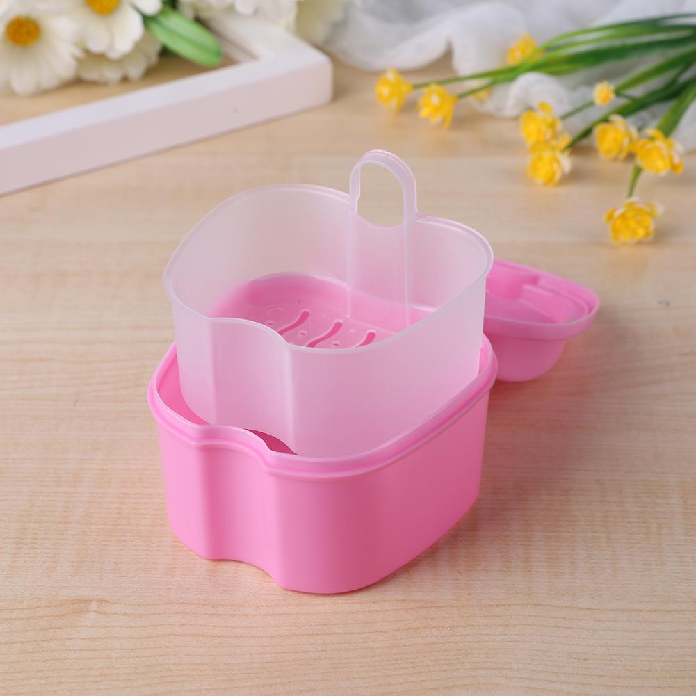 Buy Dental False Teeth Storage Box with Hanging Net Container Teeth