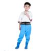 PVC Children Rain Pants Boots Half-Body Pants with Rain Boots Children Raincoat Jumpsuit  Fishing