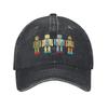 Gewaschene Baseballkappe The Wild Robots Sommer Trucker-Hut Für Damen Unisex Wir Sind Roboter Streetwear Outdoor-Sport Sonnenschutz Baseballkappen