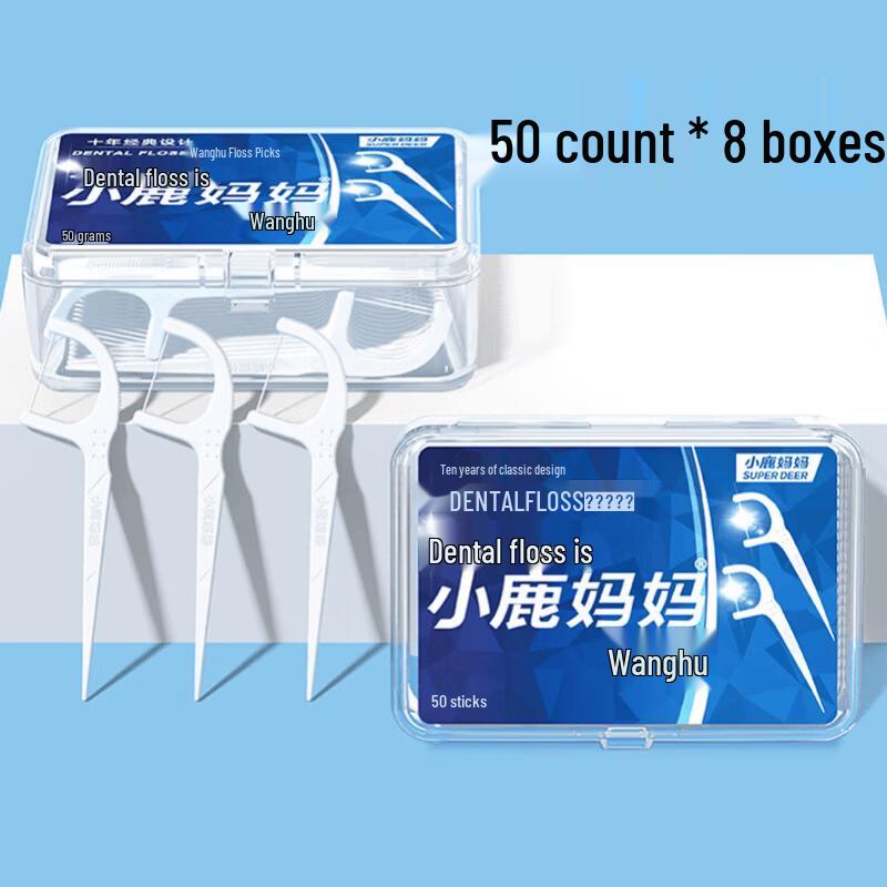 Fawnmum Round Dental Floss Sticks 400 Count