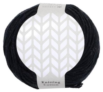 DARUMA Knitting Cotton Medium Pack of 3100 Craft, Weight, Col.9, Black, 50g, Approx. 100m, 5,
