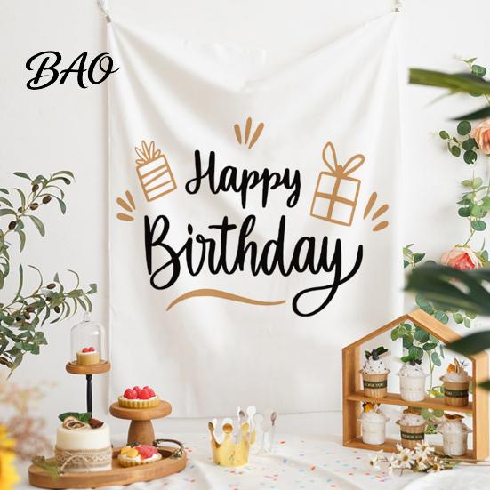 Banquet Decoration Cloth Baby Birthday Backdrop, Greenery Forest Banner for Boy Girl, Background 100 Day Celebration Party Decorations, Photo