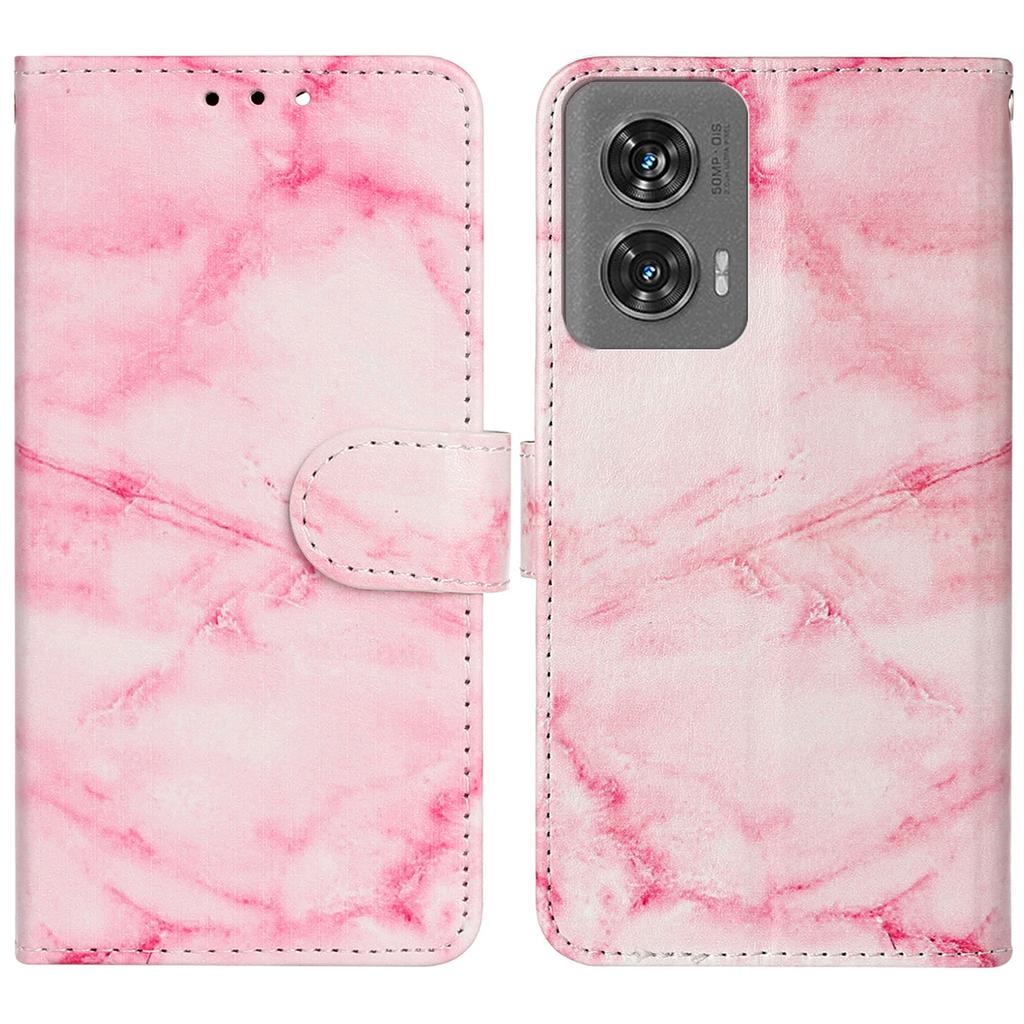 Für Motorola Edge 50 Fusion 5G Hülle Muster PU Leder Klapphandyhülle