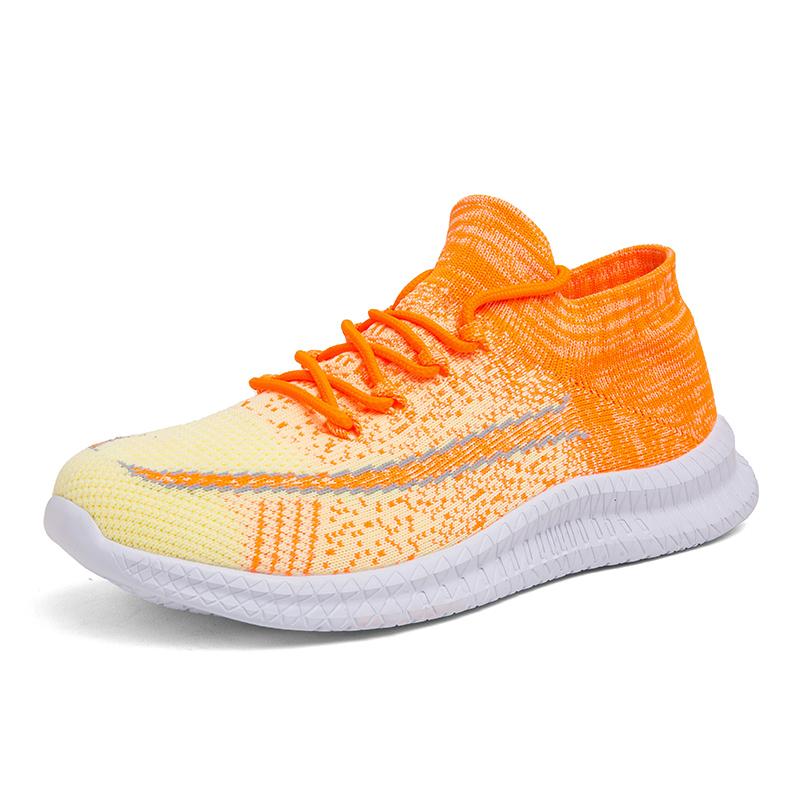 

New Ultralight Running Shoes for Men Casual Breathable Mesh Sneakers Anti-slip Fashion Solid Colour Men s Shoes Plus Size 47 46 оранжевый