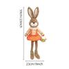 1/2PCS 2026 Easter Bunny Decoration Handmade FabricCute Rabbit Figurine Creative HomeTable Shelf Party Holiday Decor Accessories