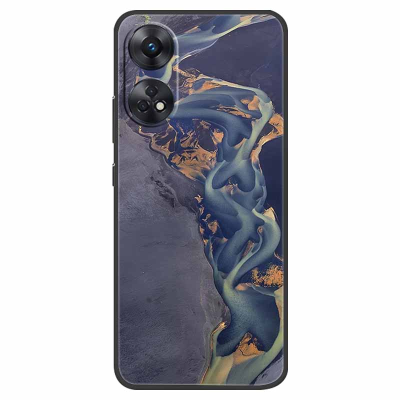 Case For Oppo Reno 8T Cover Black Silicone Soft Phone Back Cases for Oppo Reno8 T 4G Fundas Reno8T CPH2481 6.43" Lovely Fundas