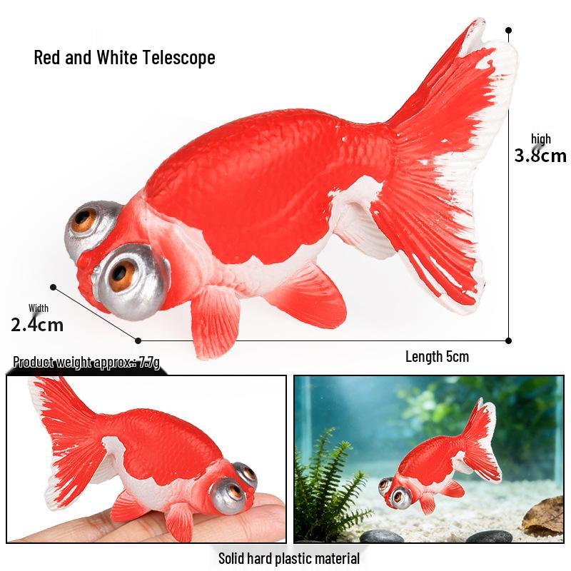 Solid Cross Water Drop Fish Simulation Toy Model - Bobo Sea Creature Ornament