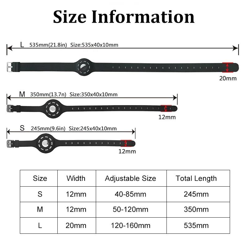 Nový silikonový obojek pro kočky proti ztrátě pro The Apple Airtag Protective Tracker Anti Lost Positioning Collar Nastavitelný obojek pro domácí mazlíčky