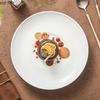Pure White Ceramic Shallow Plate Restaurant Dessert Plate Serving Plate Steak Salad Plates Molecular Cuisine Creative Tableware