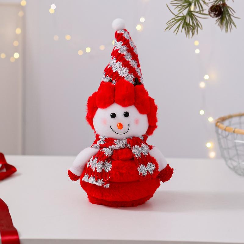 Christmas Gift Cute Christmas Decoration Doll Snowman Doll Plush Toy Small Christmas Snowman Ornament