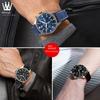 20mm 22mm 23mm 24mm Nylon Rubber Bottom Waterproof Watch Band for Longines IWC Pilot Mark 18 Seiko Omega Series Watchband Strap