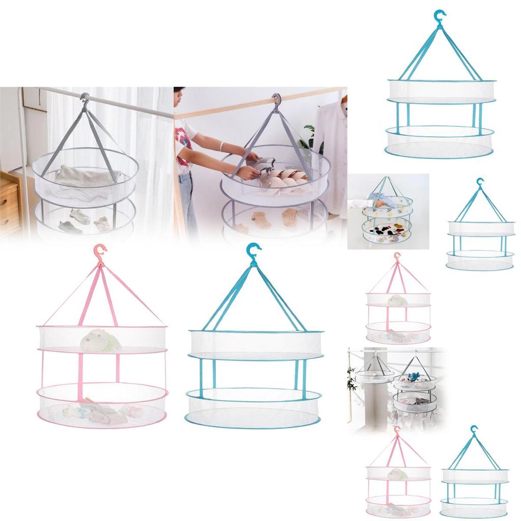 Laundry Drying Basket With Foldable Design For Home And Apartment Use