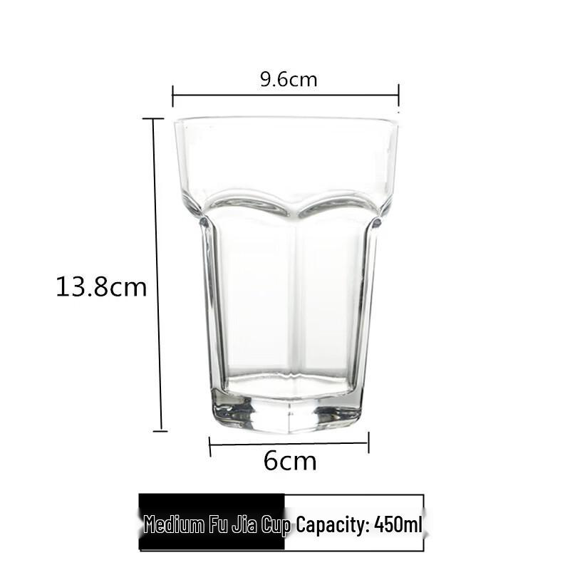 ZISIZ Thickened Octagonal Tempered Glass for Whiskey, Beer & Tea