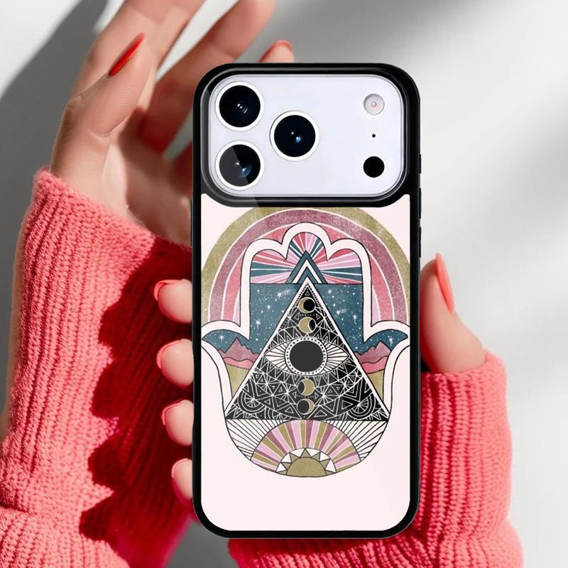 Hamsa hand Aesthetic Phone Case for iPhone 17 16 15 14 13 Pro Max Back Cover for 12 11 Pro Coque