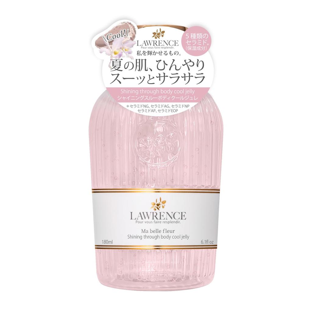 Lawrence Shining Through Body Cool Jelly Mabel Fleur Gel Cooling Floral Cattleya [Body Cream] 180mL, Scent,