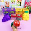 6Pcs/Full Case Jumbo Grape Watermelon Pineapple Squishy Toy Set Blind Box, Fast Rebound Simulated Fruit Stress Relief Fidget