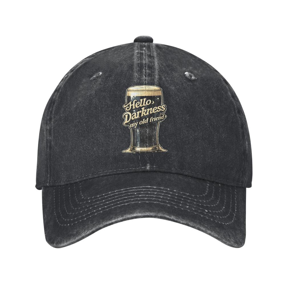 Hello Darkness My Old Friend Irish Beer St Sun Baseball Cap  Trendy Women Men Washed Hip Hop Hats Dropshipping Baseball Caps