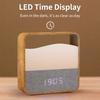 Portable Led Table Lamp Rechargeable Desktop Night Lights with Clock Time Display Sleeping Bedside Light Portable Room Light