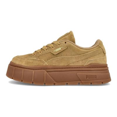 Mayze Stack Suede Brown Gold Women Sneakers 383983-03