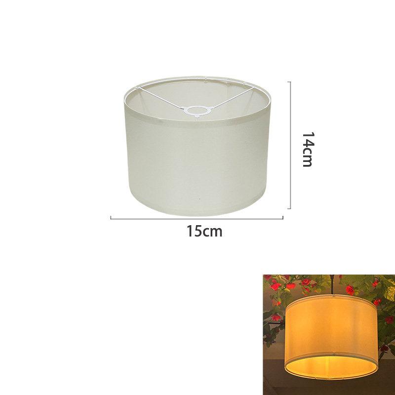 Vintage Cylinder Lampshade E27 Linen Round Lamp Shade for Table Lamps Easy Assembly Lampshade for DIY Table Lamps Floor Bedside