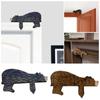 Wooden Bear Door Topper Door Sculpture In Your Corner Creative Statue Home Art Wall Decor Resin Figurine Ornament Pride Ornament