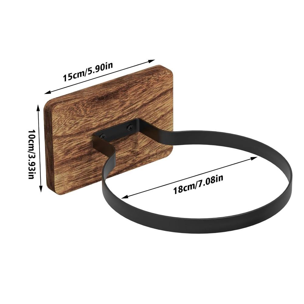 

Wooden Base Basketball Holder Multi-functional Space Saving Football Wall Mount Universal Display Rack Home Decor