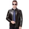 Genuine Leather Jacket for Men Spring and Autumn Stand Collar Middle-aged Men's Casual Sheepskin Jacket