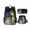 Helicopter Spacious lightweight double-layer Rucksack with new mechanical printing the best gift for Boys Plus Girls schools
