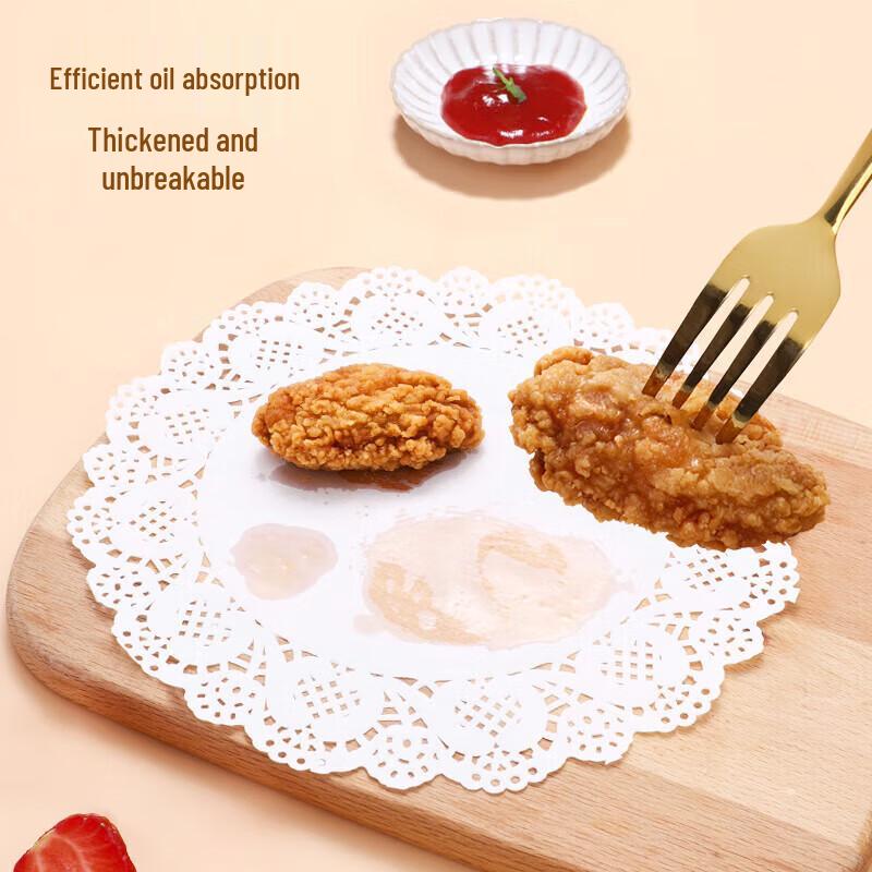 MeiChu Disposable Lace Edge Baking & Oil Absorbing Paper