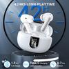 Wireless Earbuds, 2024 Wireless Headphones HiFi Stereo Earphones with 4 ENC Noise Canceling Mic, 42Hs Playtime In Ear Earbud, Bluetooth 5.3 Sport