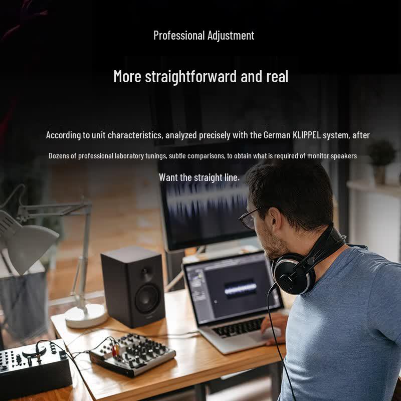 Edifier MR4 Black Hi-Res Active Monitor Speakers (CN version)