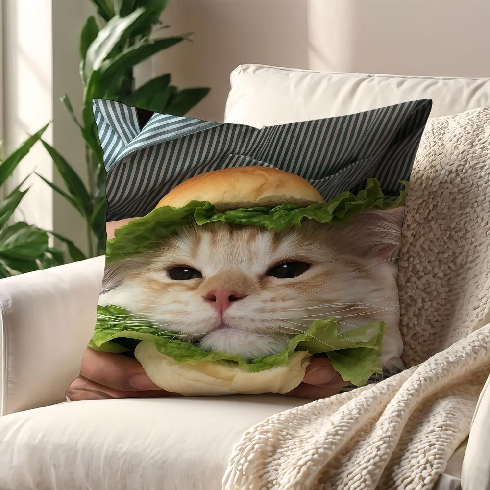 Funny Cat Memes cushion cover For Pillow Printing Sofa Decoration Home Car Room Coffee Shop Office Nordic Simplicity