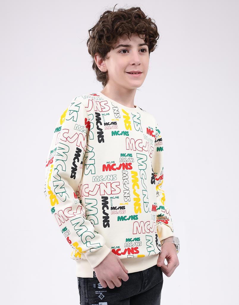 Monte Carlo Boy's Round Neck Full Sleeve Sweatshirt