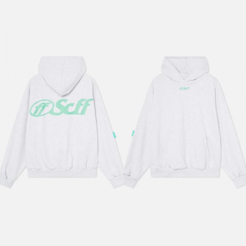 Felpa con cappuccio oversize unisex con stampa di lettere vestibilità ampia pullover casual autunno
