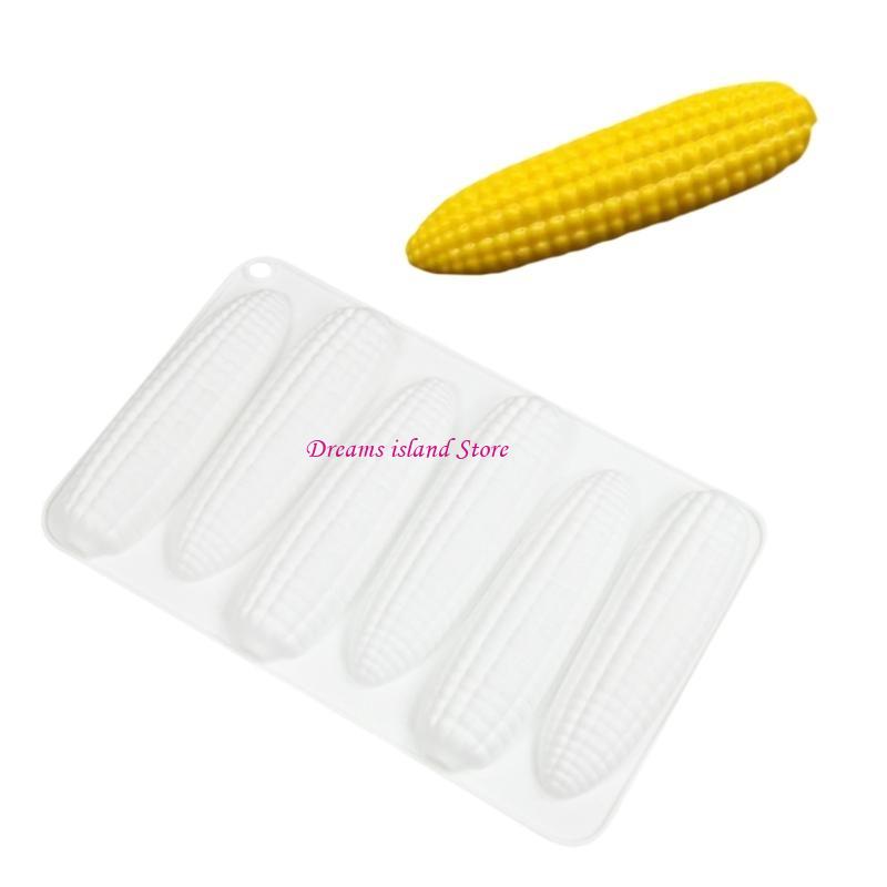 Silicone Corn Molds for Creative Baking Unique Corn Silicone Pastries Molds for Artistic Mousse and Fondant Decorations HX6C
