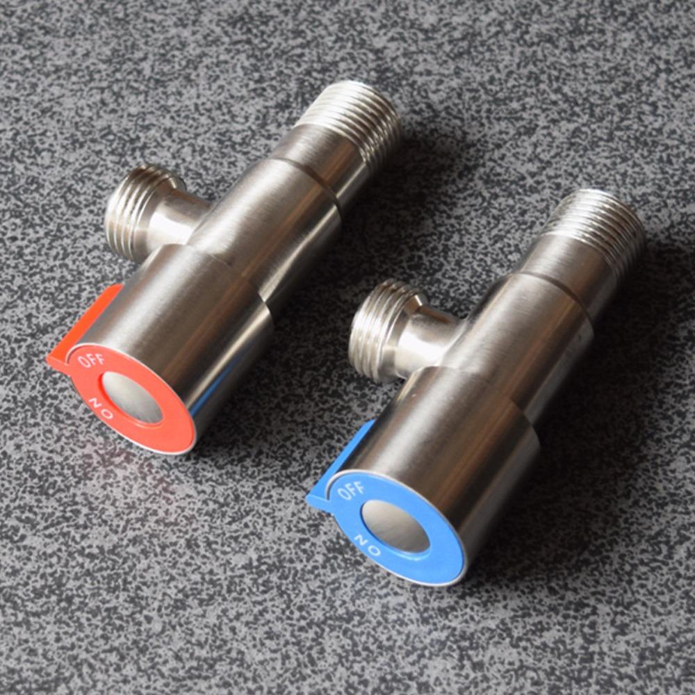 Bathroom Basin Sink Faucets Taps Angle Stop Valve Brass Black Finish G1/2" Shut Off Valve Bathroom Toilet Bidet Shower Water Tap