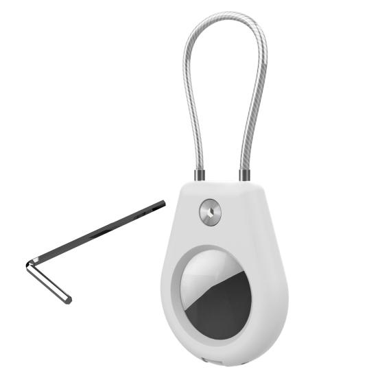 Keychain Holder for Hexagon AirTag with Screw Socket Waterproof Tracker Lock Case Impact-Resistant Protective